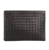 Bottega Veneta Intrecciato Document Case, £395, Handbags, Black, Leather, Front view